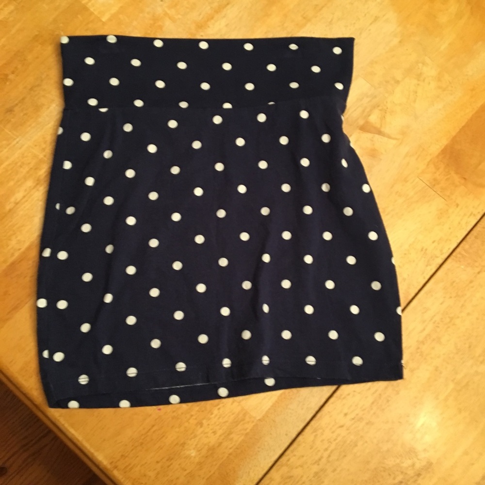 Navy polka dot Charlotte Russe skirt!